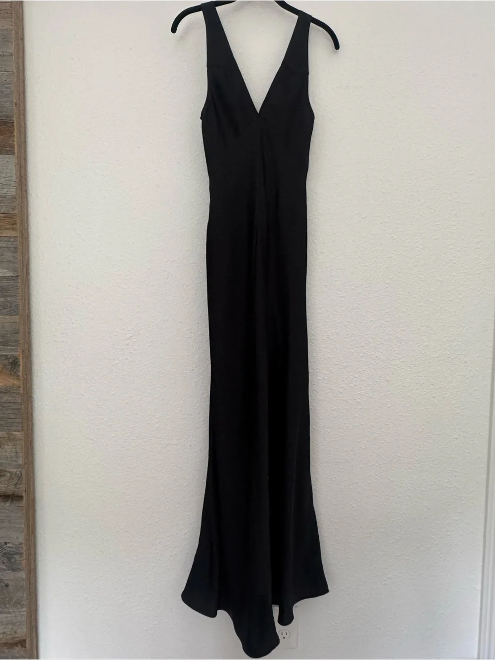 WeWoreWhat Ruched Cup Slip Maxi Dress in Black - Picture 6 of 9